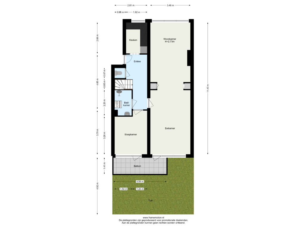 Bekijk plattegrond van Begane Grond tuin van Schepenstraat 120-A