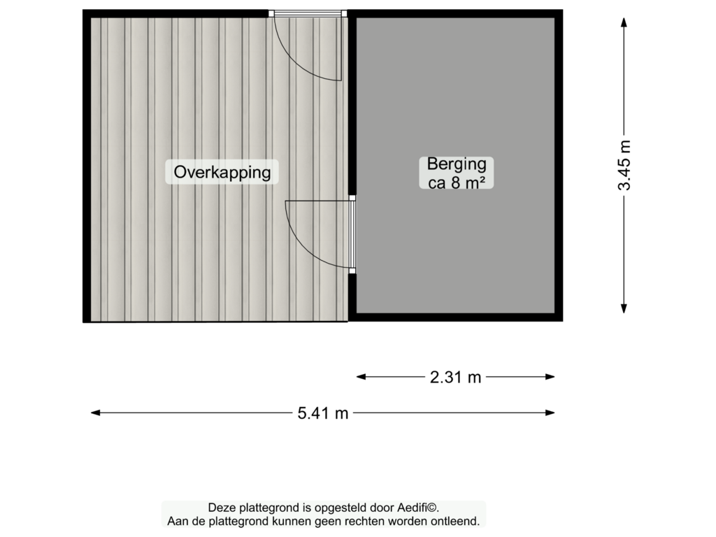 View floorplan of Berging of Damsterwaard 9