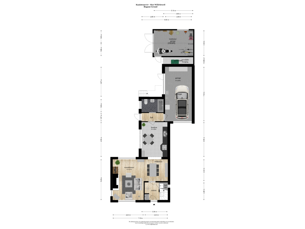 Bekijk plattegrond van BEGANE GROND van Kaaistraat 67