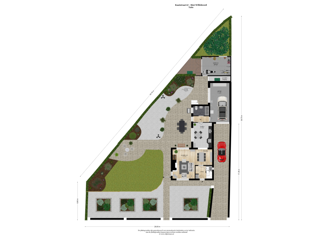 Bekijk plattegrond van TUIN van Kaaistraat 67