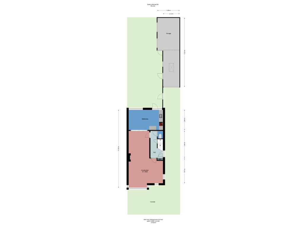 View floorplan of Situatie of Geelvinckstraat 94