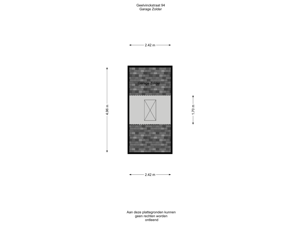 View floorplan of Garage Zolder of Geelvinckstraat 94