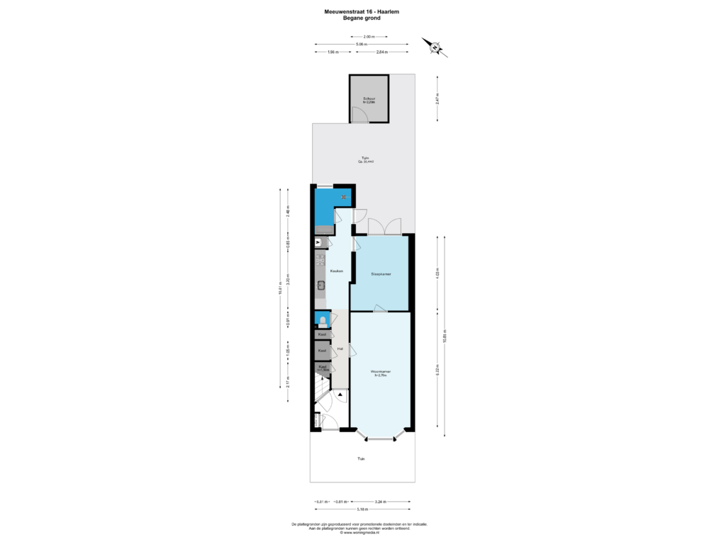 Bekijk plattegrond van Begane grond van Meeuwenstraat 16