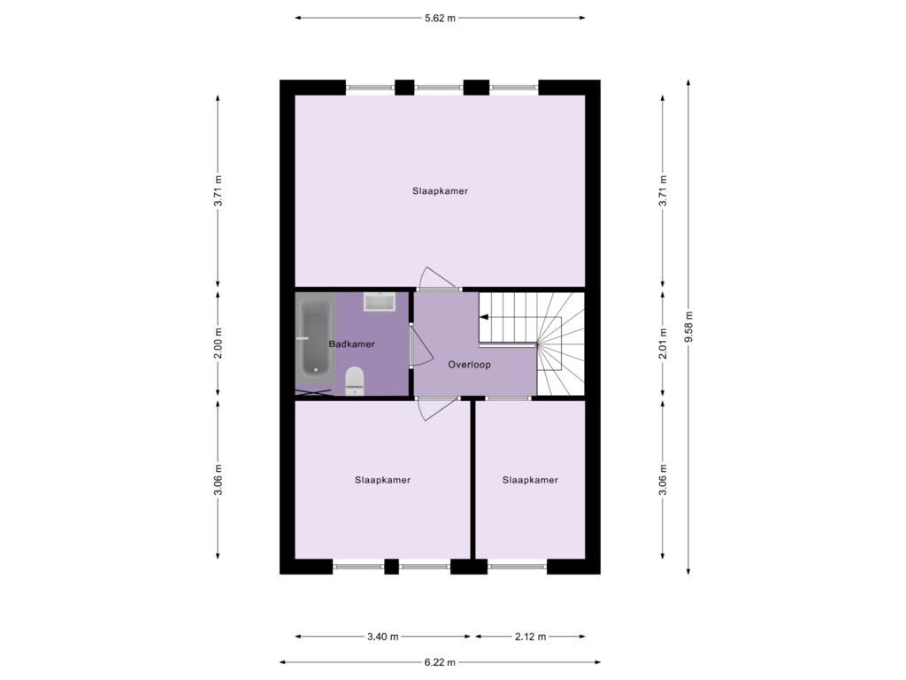 Bekijk plattegrond van Eerste verdieping van Valeriaan 27