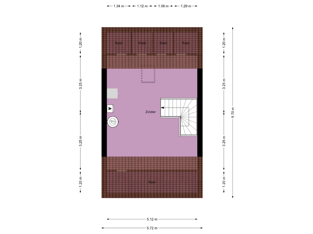 Bekijk plattegrond van Zolder van Valeriaan 27