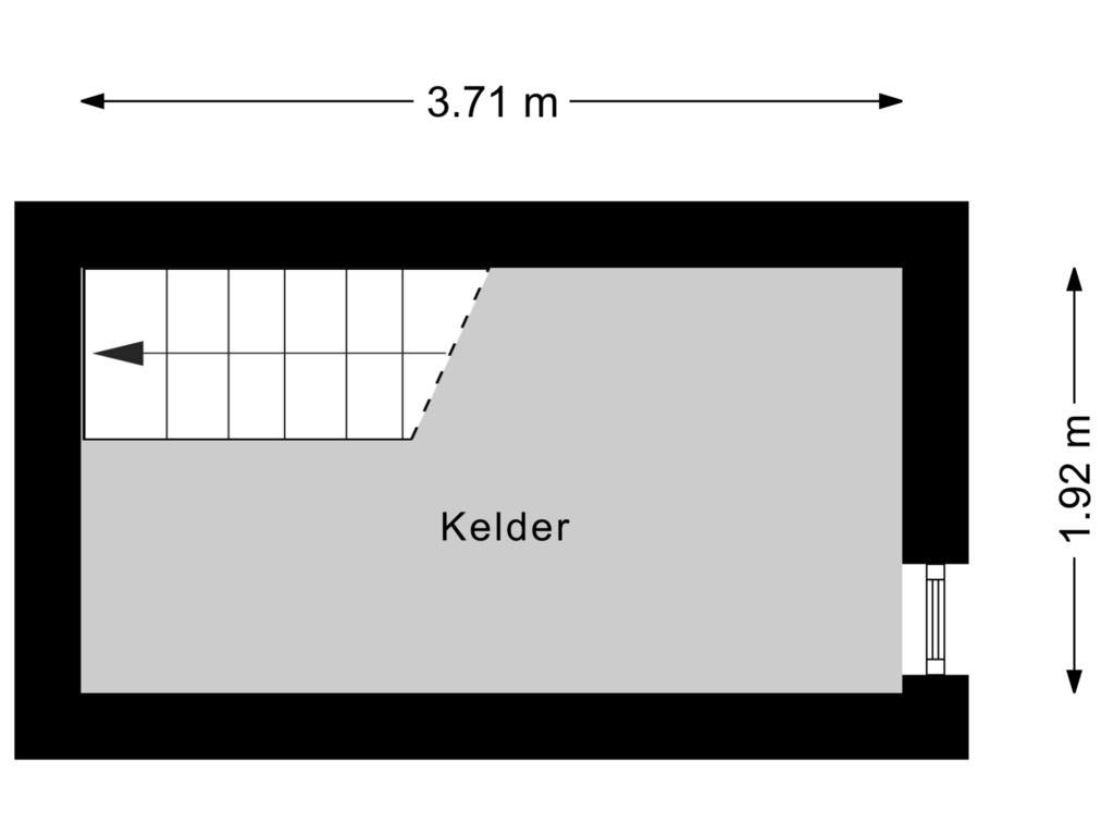 View floorplan of Kelder of M.C.Verloopweg 19