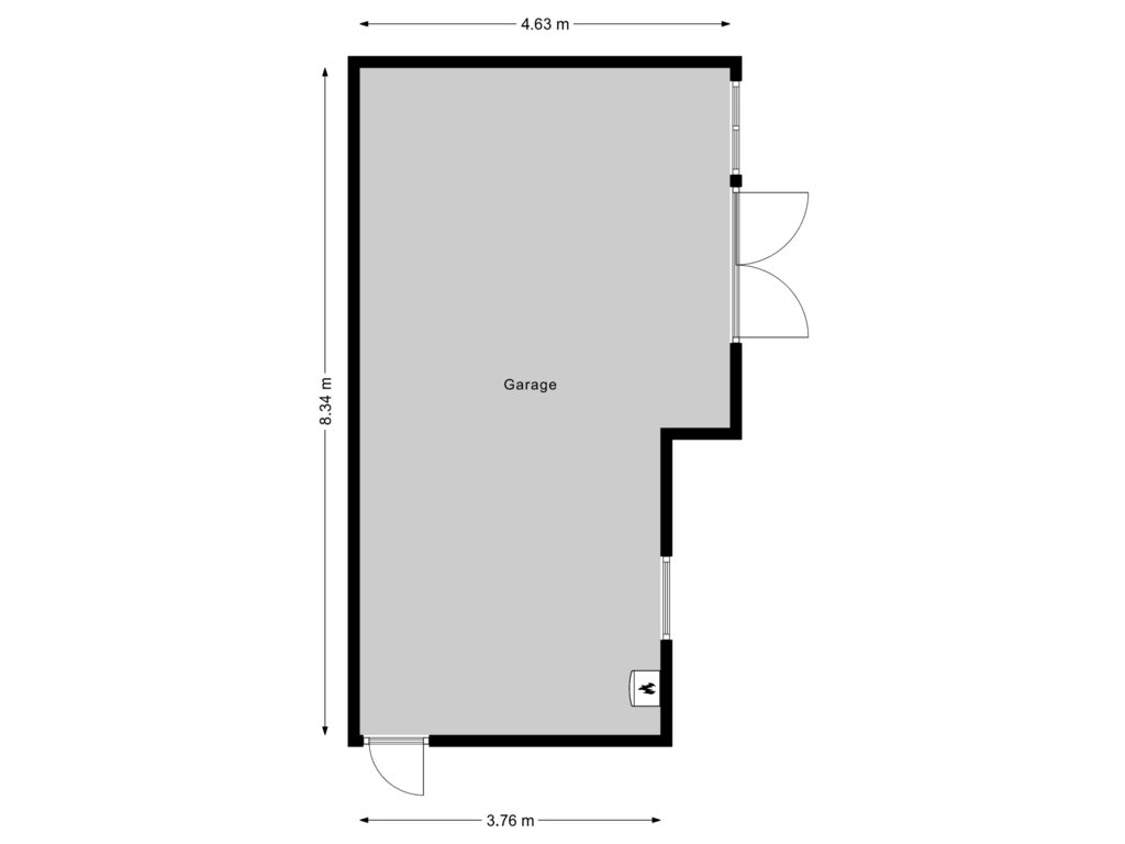 View floorplan of Garage of M.C.Verloopweg 19