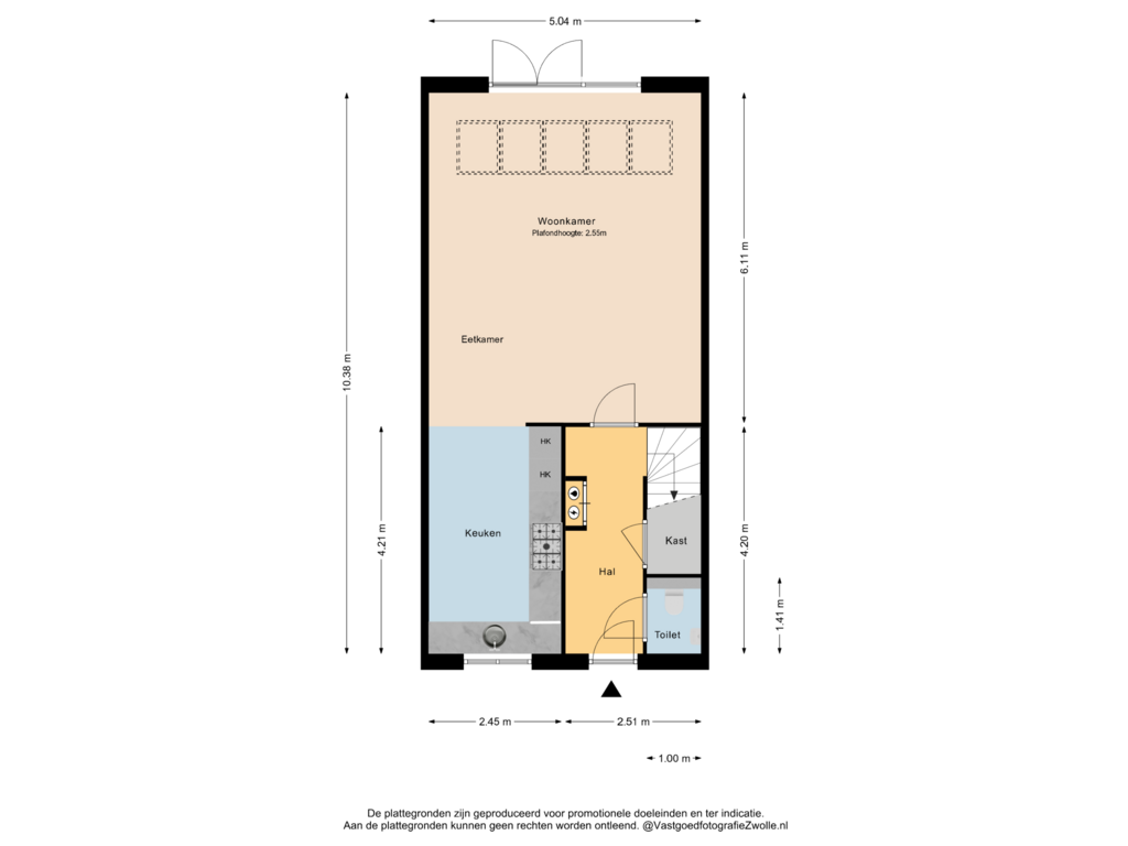 Bekijk plattegrond van Begane grond van Twistvlietpad 69