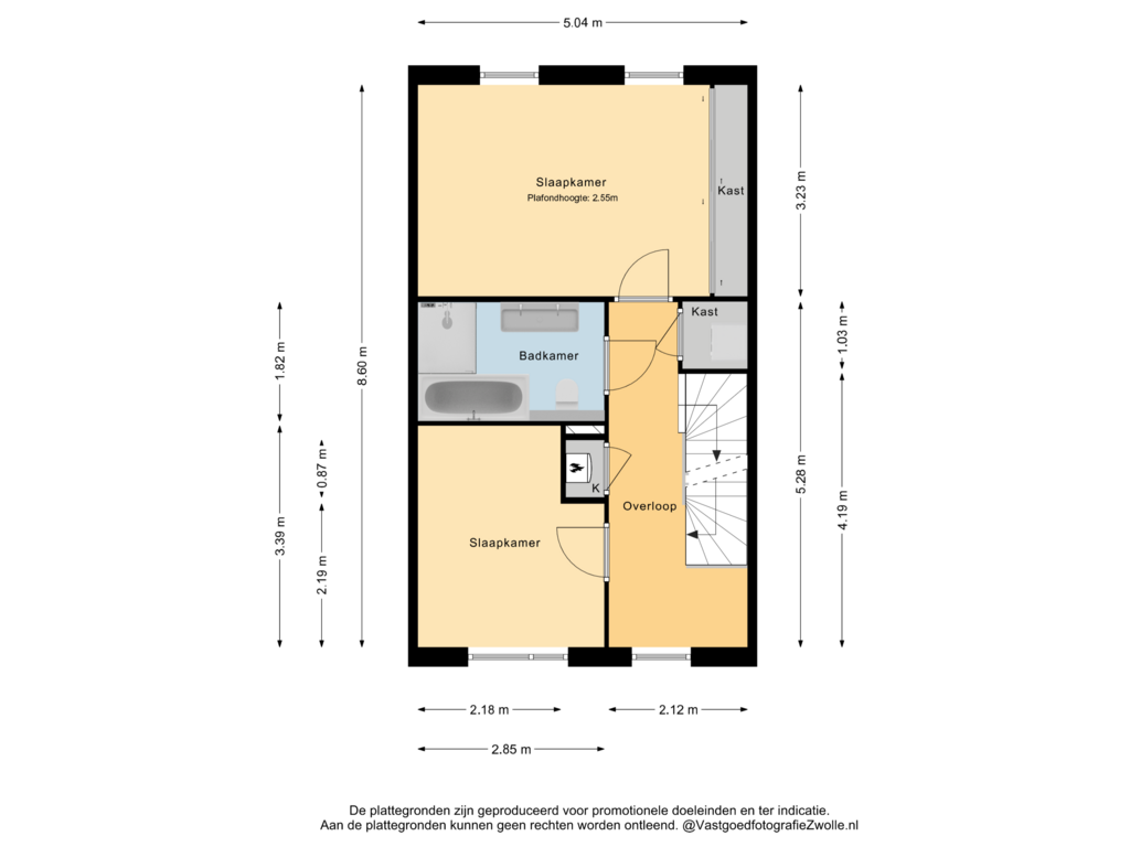 Bekijk plattegrond van 1e verdieping van Twistvlietpad 69