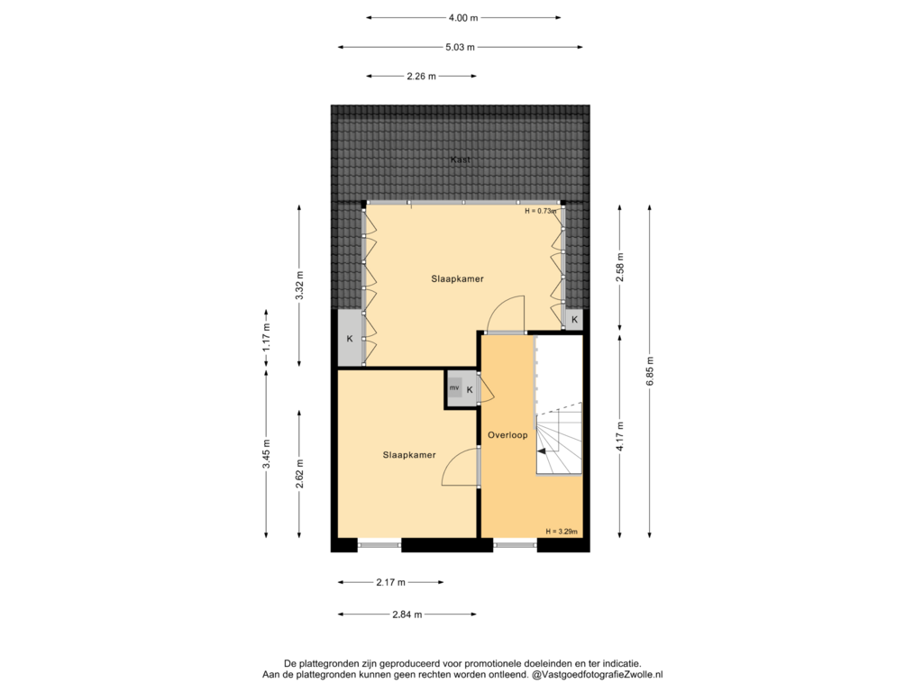 Bekijk plattegrond van 2e verdieping van Twistvlietpad 69