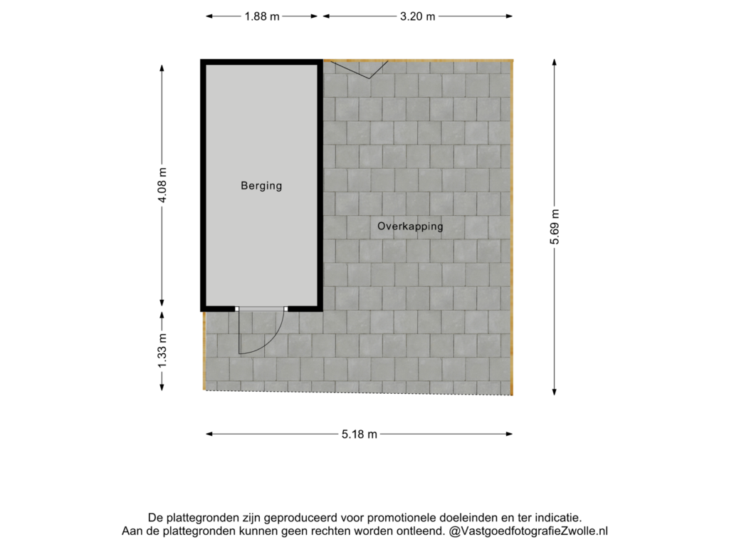 Bekijk plattegrond van Berging van Twistvlietpad 69