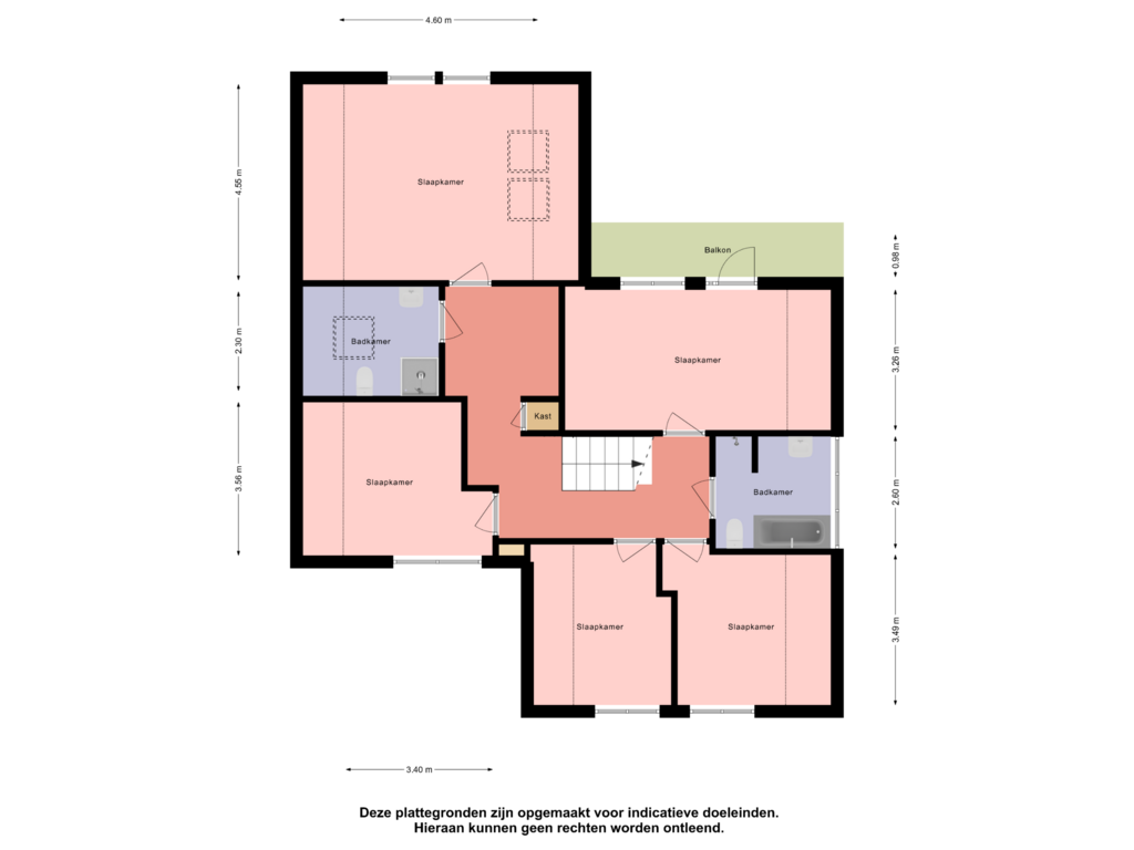 View floorplan of Verdieping of De Pream 17