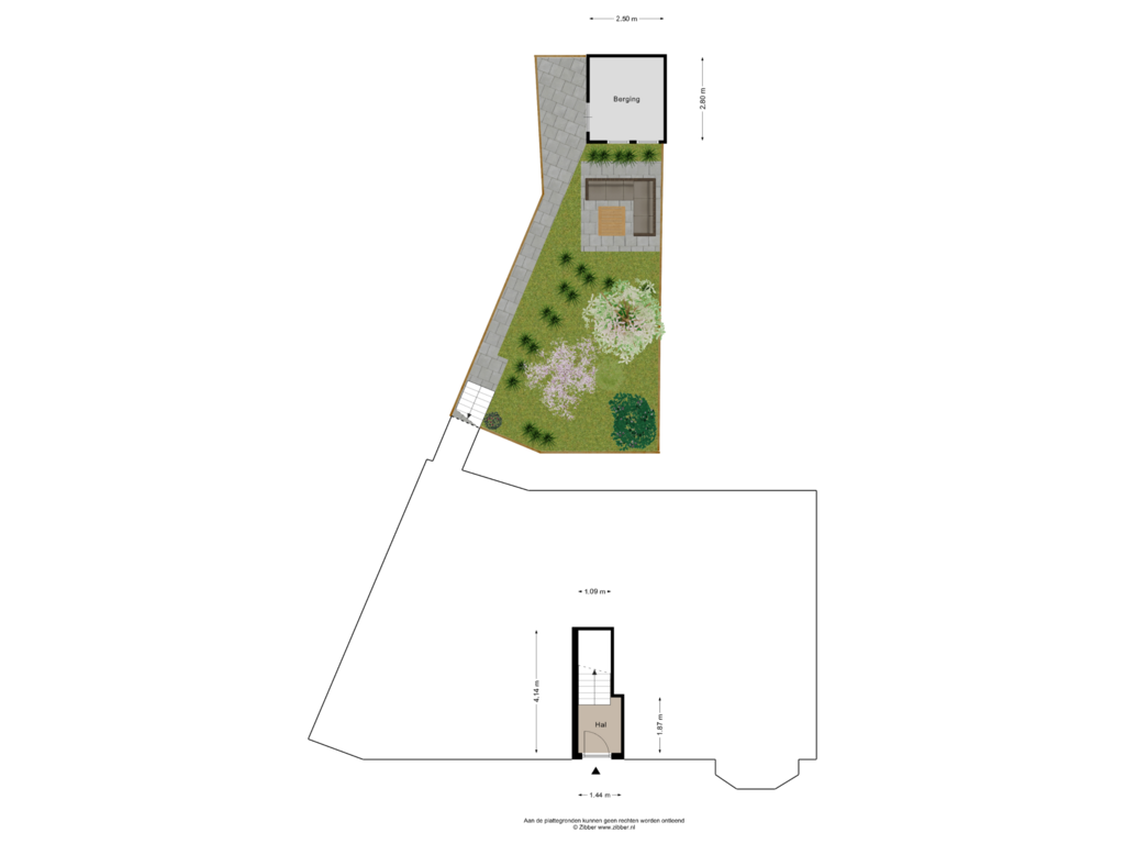 Bekijk plattegrond van Begane grond Tuin van Otto Eerelmanstraat 9-A