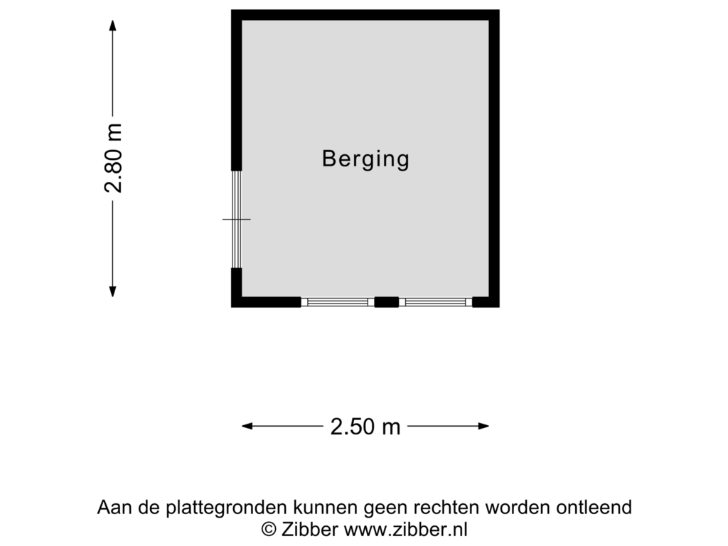 Bekijk plattegrond van Berging van Otto Eerelmanstraat 9-A