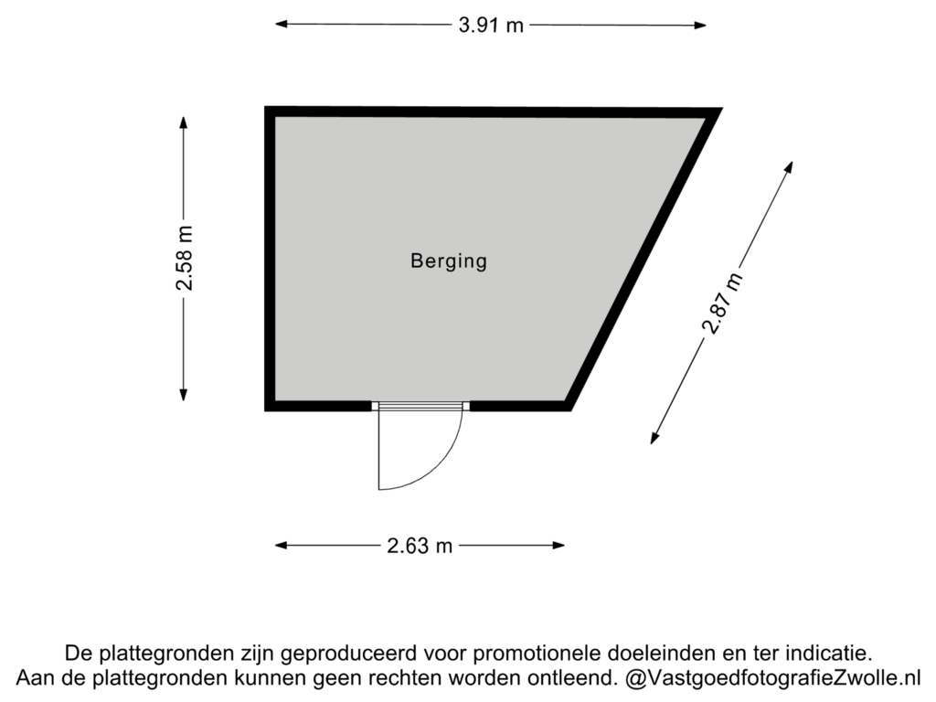 View floorplan of Berging of Heiligeweg 10