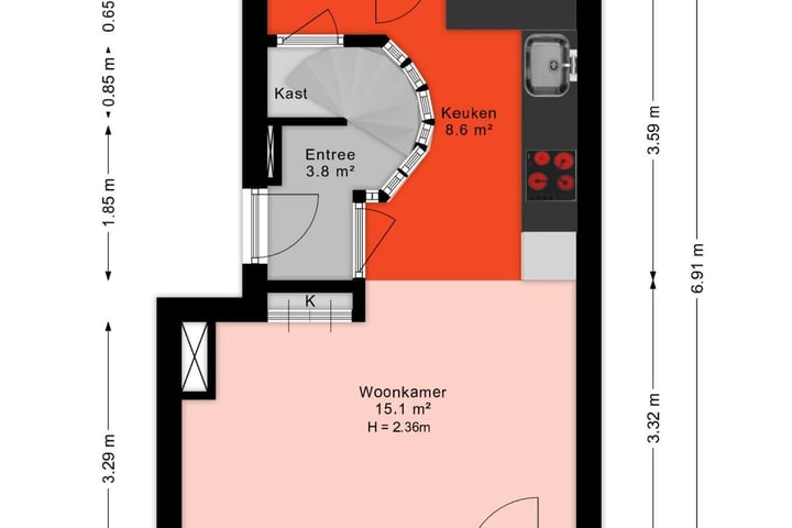 Bekijk foto 28 van Korte Leidsedwarsstraat 6-C