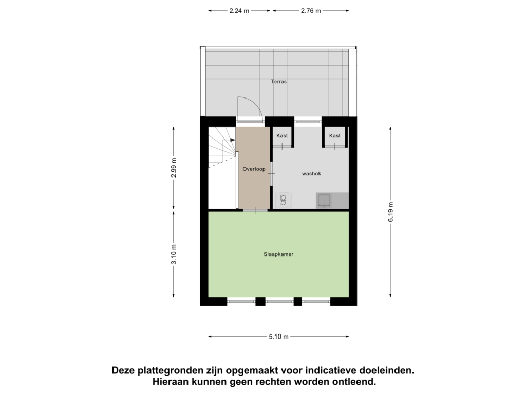 Bekijk plattegrond van Tweede Verdieping van Schoolmeesterwaard 13