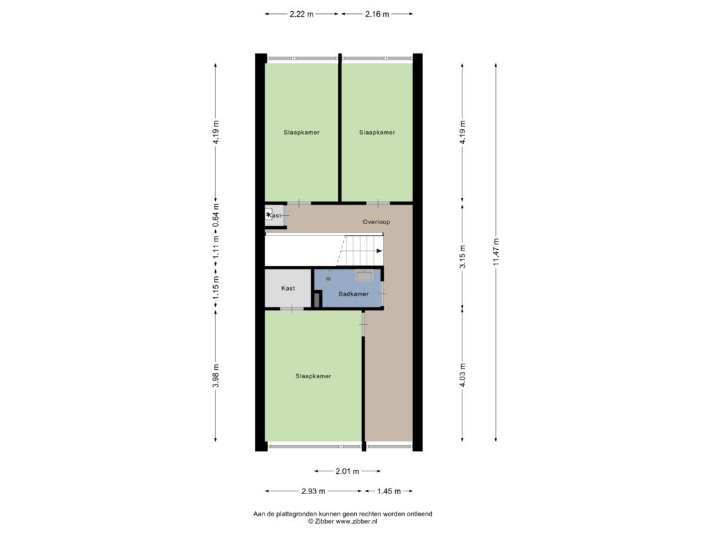 Bekijk plattegrond van Eerste verdieping van Laan van de Eekharst 449