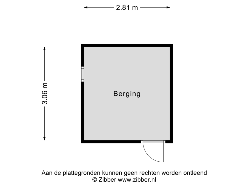 Bekijk plattegrond van Berging van Laan van de Eekharst 449