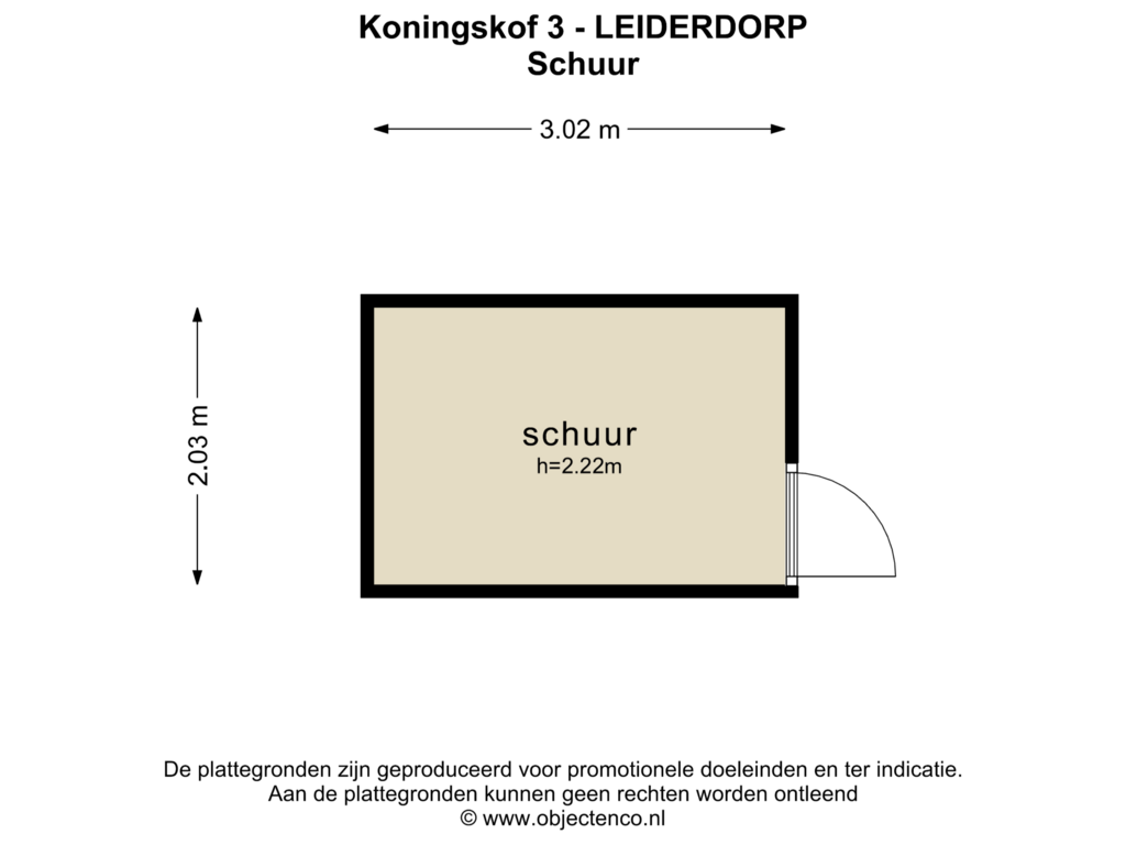 Bekijk plattegrond van SCHUUR van Koningshof 3