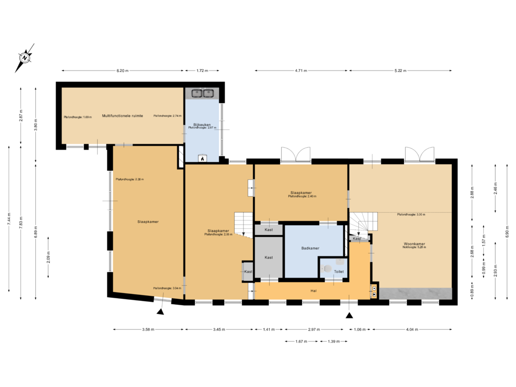 View floorplan of Begane grond of Molenstraat 42