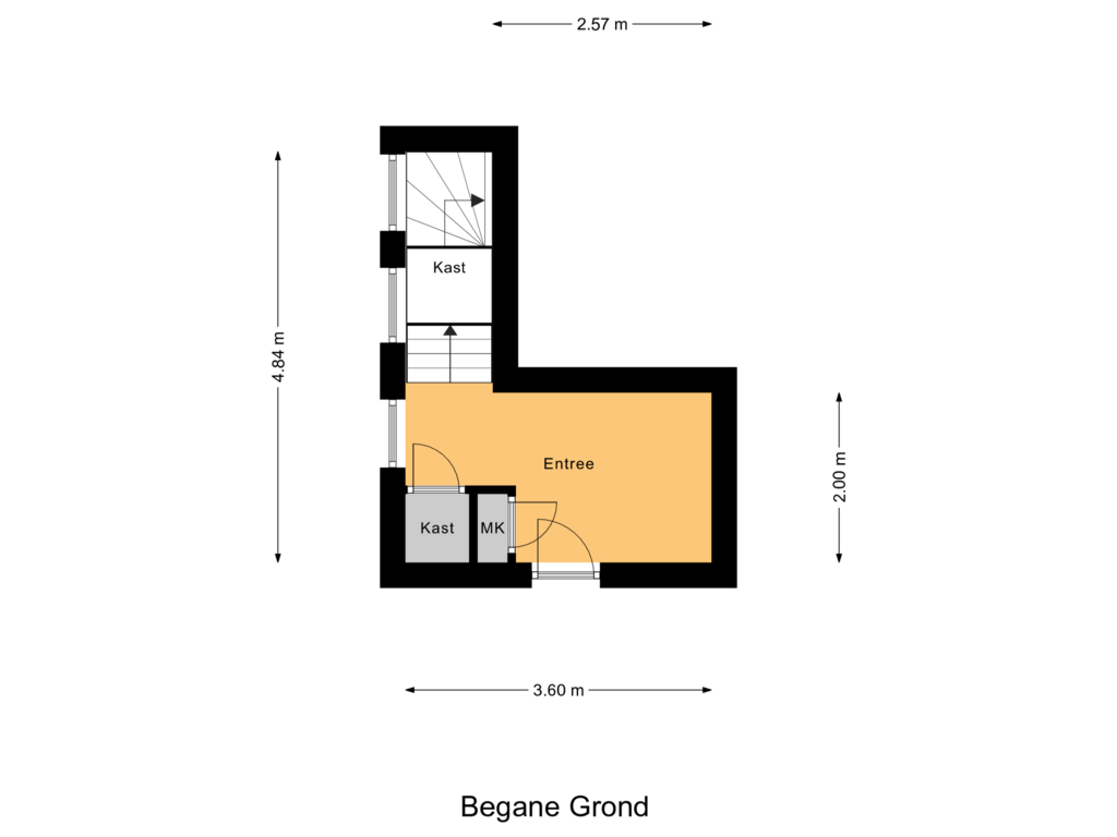 View floorplan of Begane Grond of Kanaaldijk 31-G