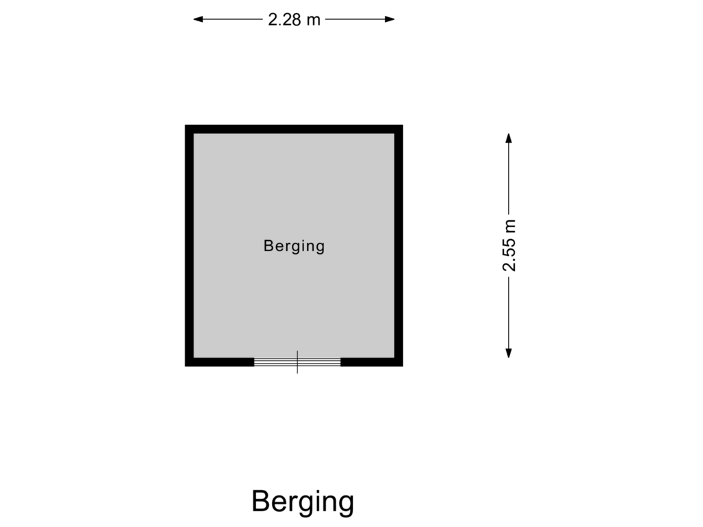 View floorplan of Berging of Kanaaldijk 31-G