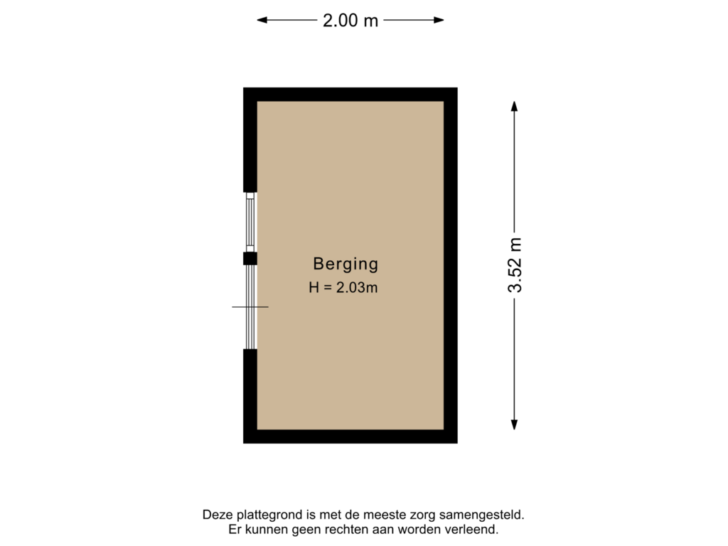 Bekijk plattegrond van Berging van Lagendijk 211