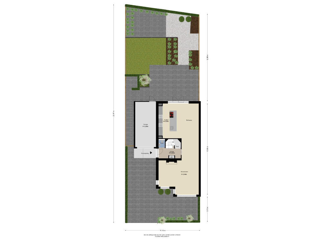 View floorplan of Begane Grond_Tuin of Appelgaard 14