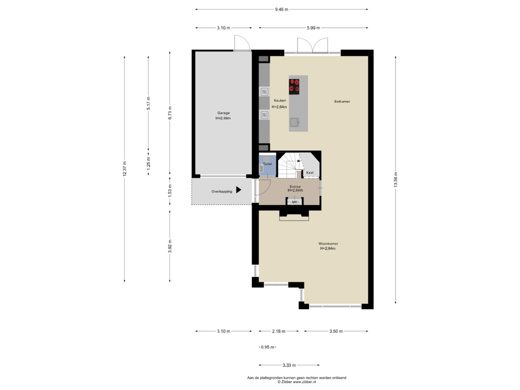 View floorplan of Begane Grond of Appelgaard 14