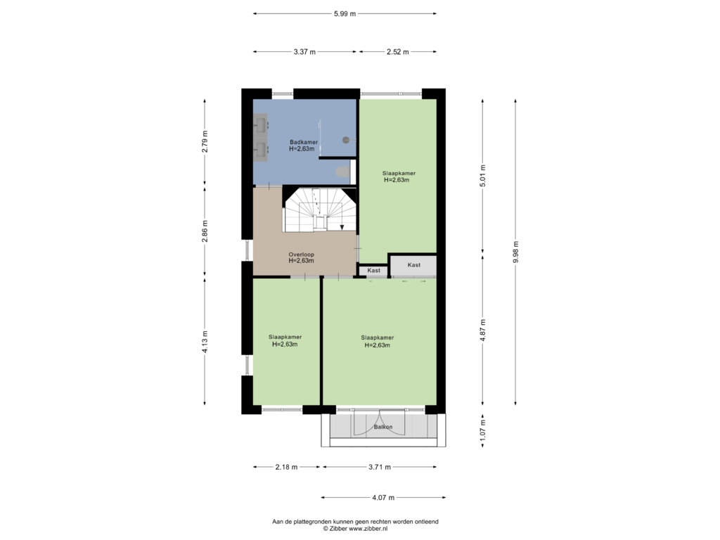 View floorplan of Eerste Verdieping of Appelgaard 14