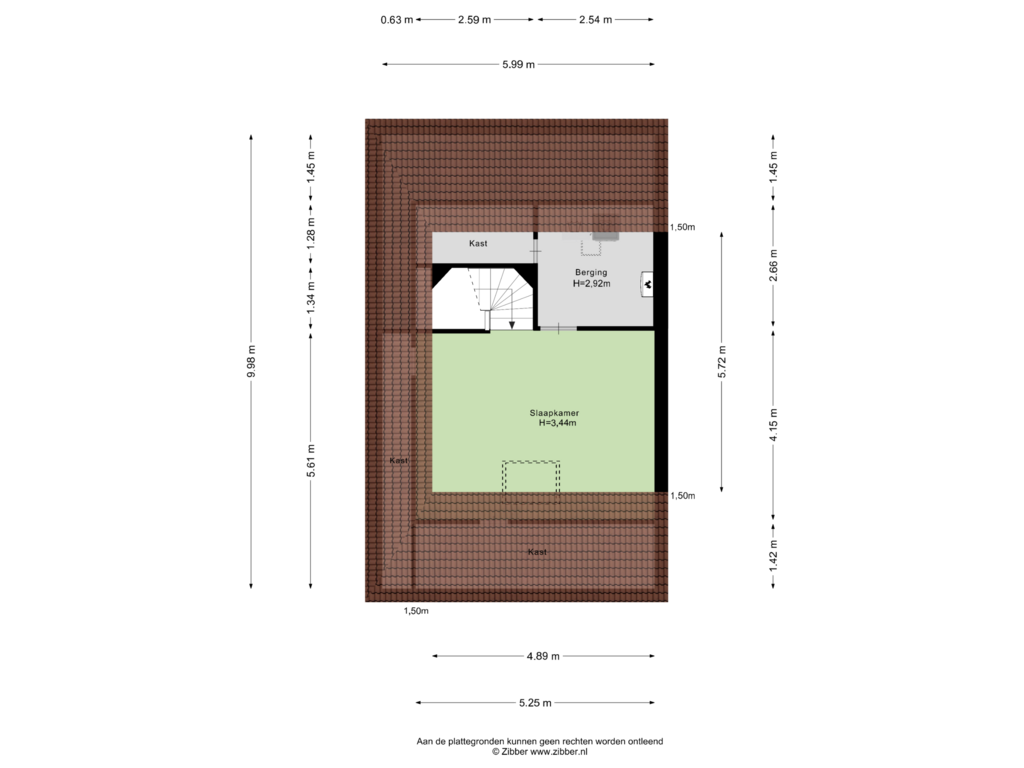 View floorplan of Tweede Verdieping of Appelgaard 14