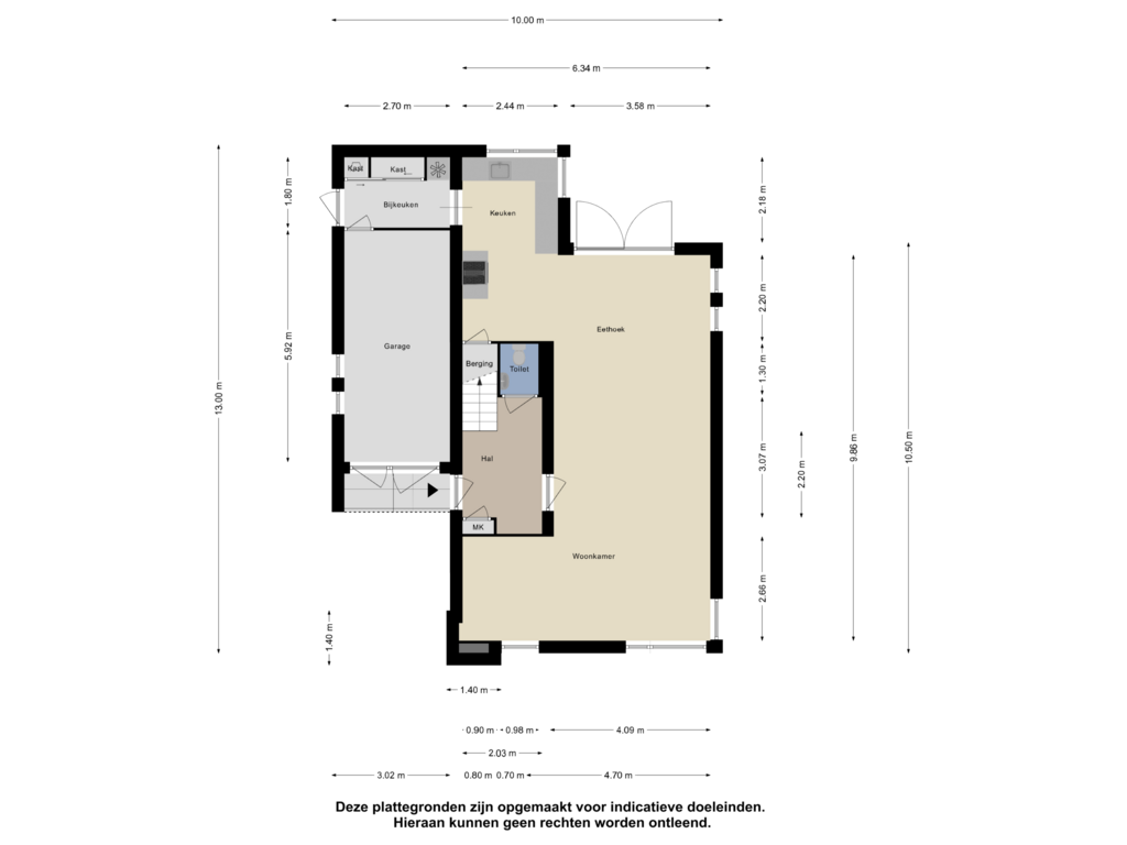 Bekijk plattegrond van Begane Grond van De Sikkel 9