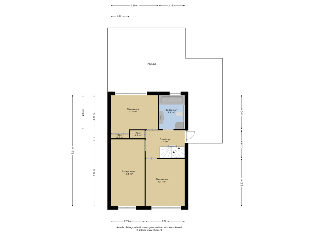 Bekijk plattegrond van 1e  Verdieping van Noorderkroon 11