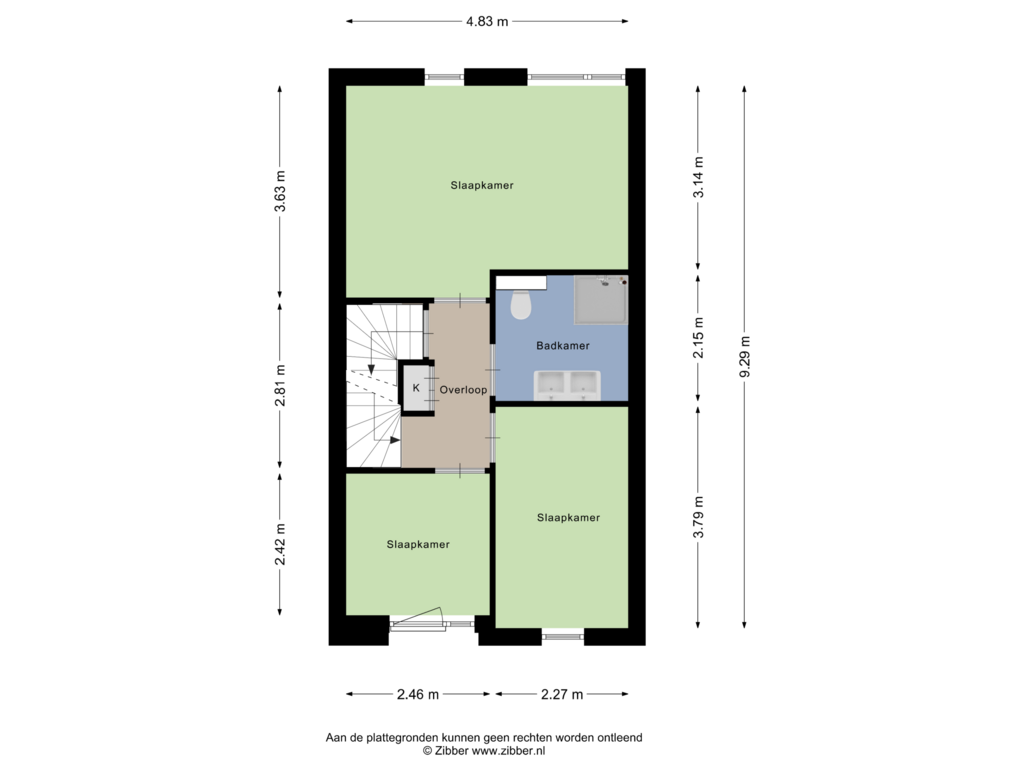 View floorplan of Eerste Verdieping of Muntmeester 469