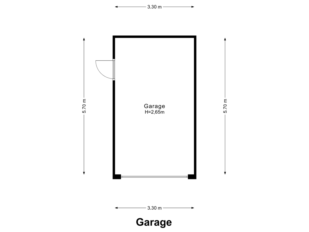 Bekijk plattegrond van Garage van Sint Michaëllaan 32