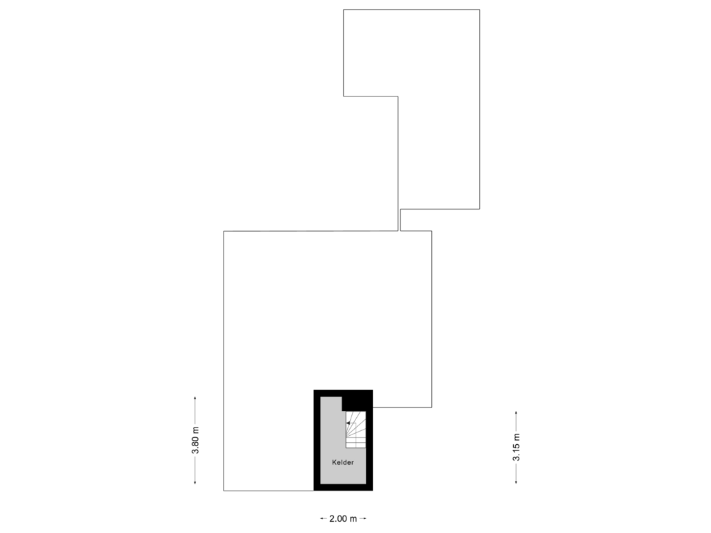 Bekijk plattegrond van Souterrain van Sint Dyonisiusweg 6