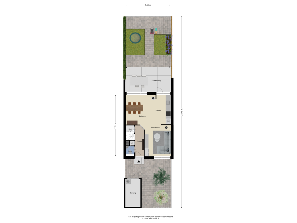 Bekijk plattegrond van Begane Grond Tuin van Symfoniestraat 11