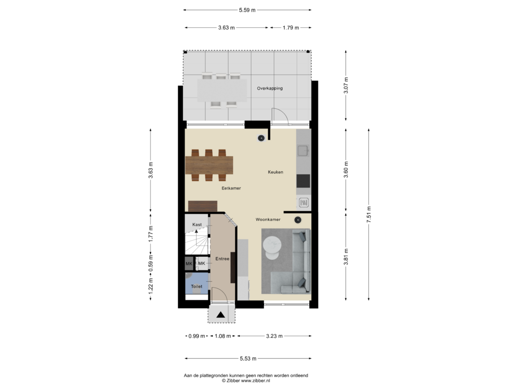 Bekijk plattegrond van Begane Grond van Symfoniestraat 11