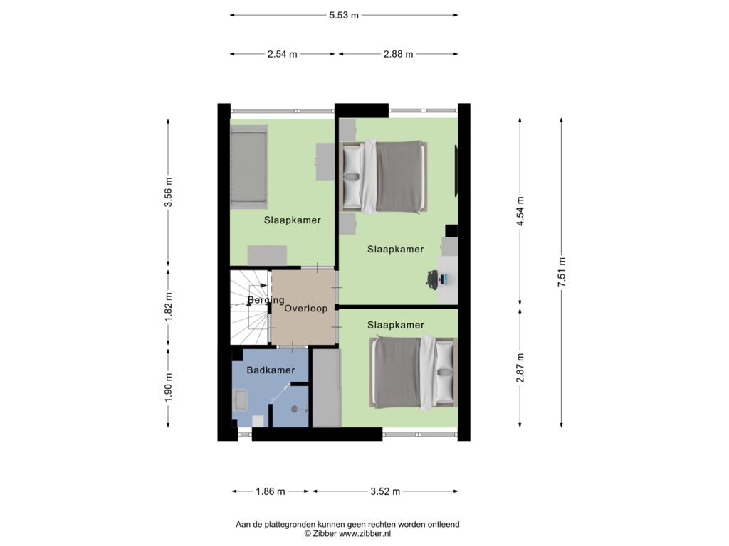 Bekijk plattegrond van Eerste Verdieping van Symfoniestraat 11