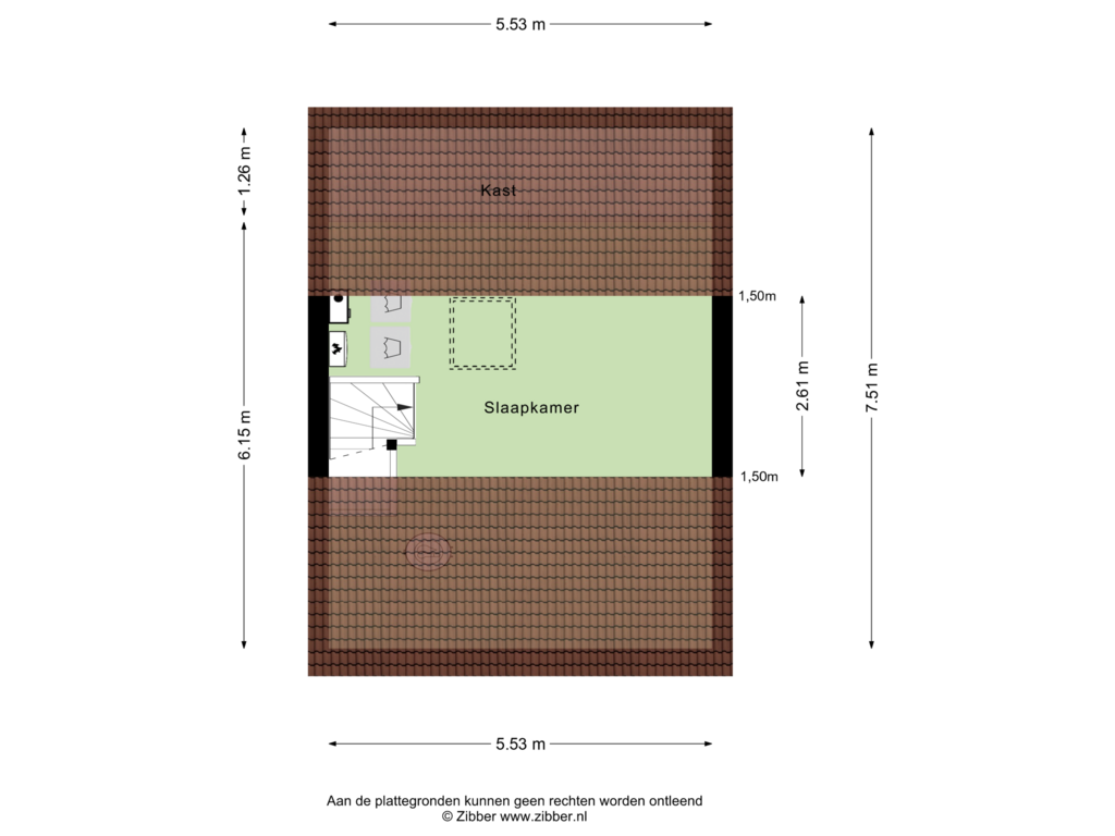 Bekijk plattegrond van Tweede Verdieping van Symfoniestraat 11