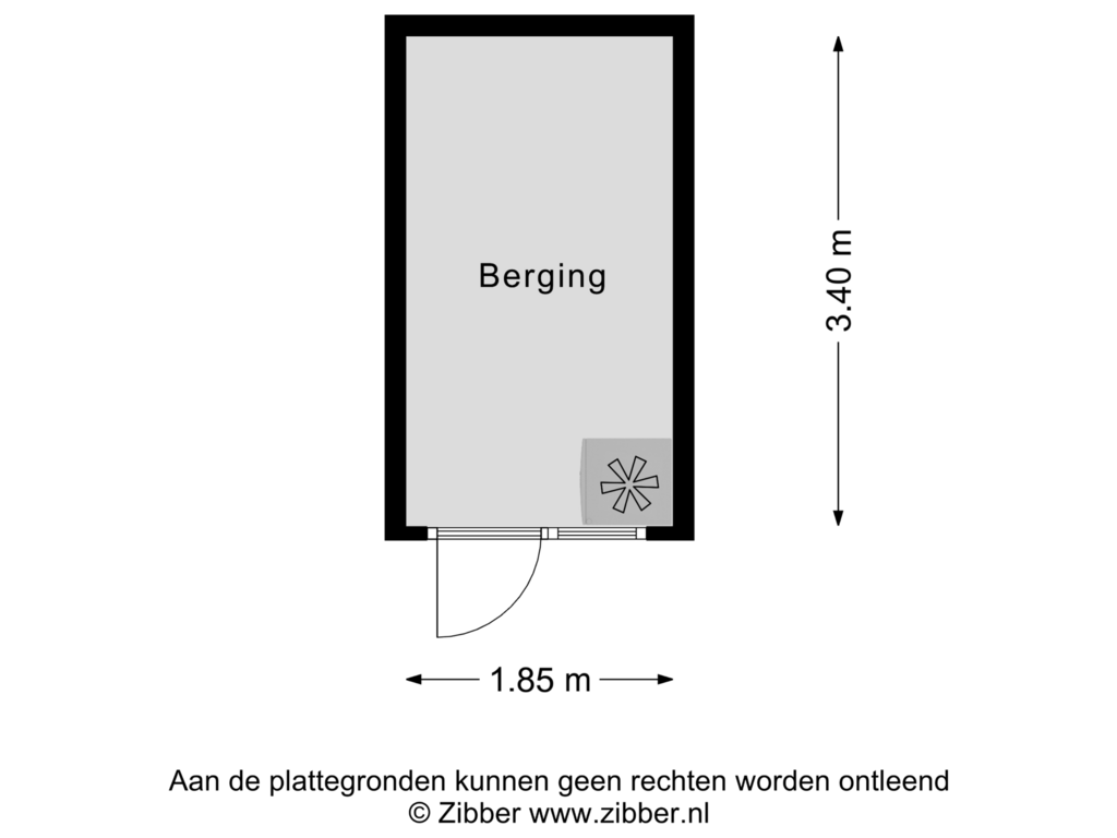 Bekijk plattegrond van Berging van Symfoniestraat 11