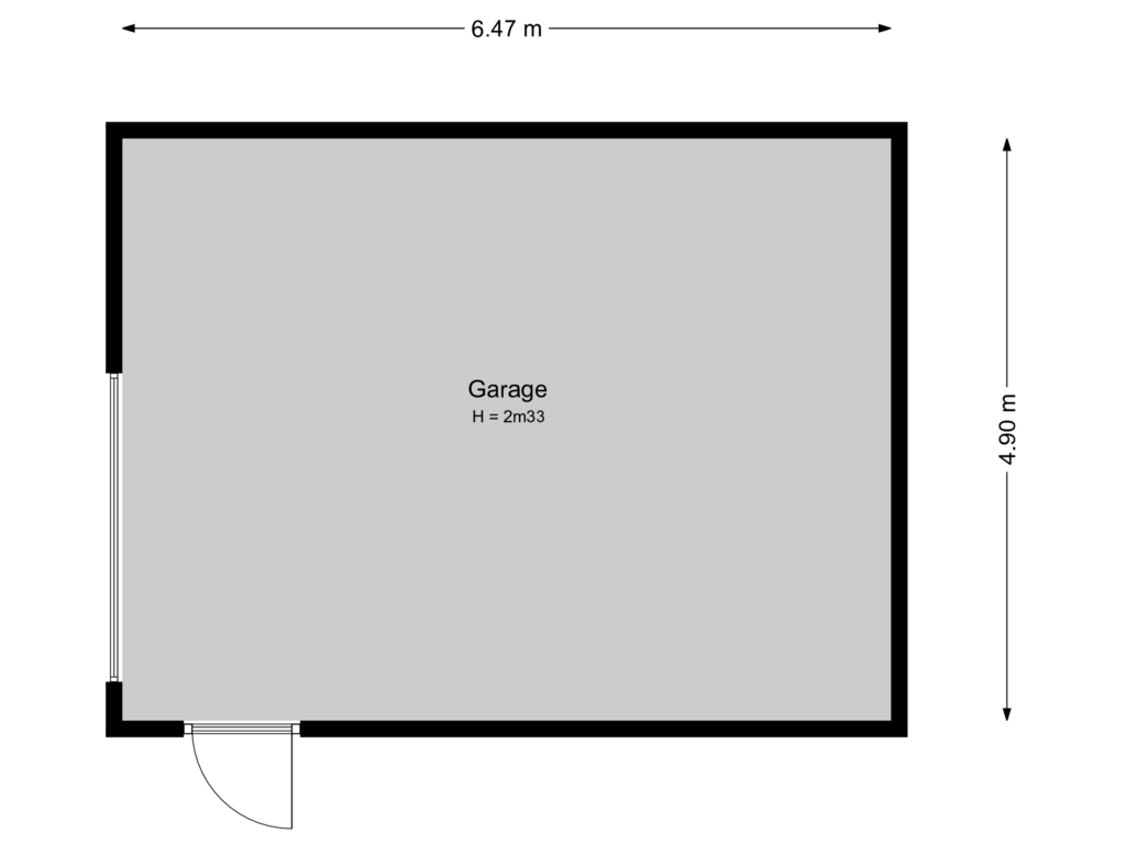 Bekijk plattegrond van Garage van Louis Paul Boonstraat 32