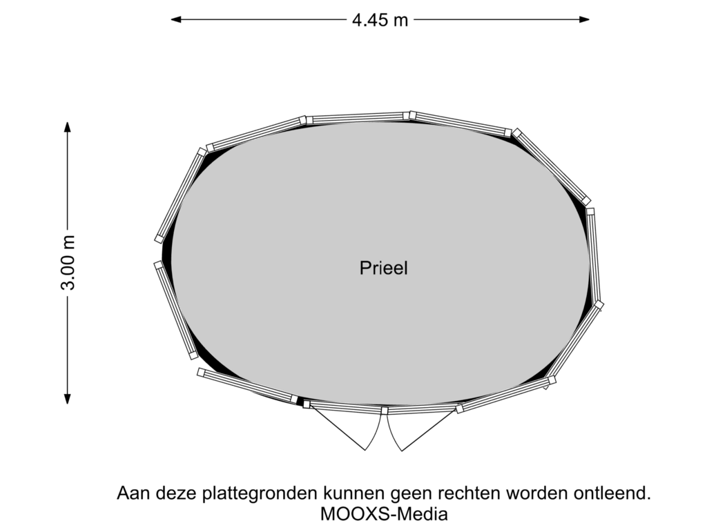 Bekijk plattegrond van Prieel van Vroonland 11