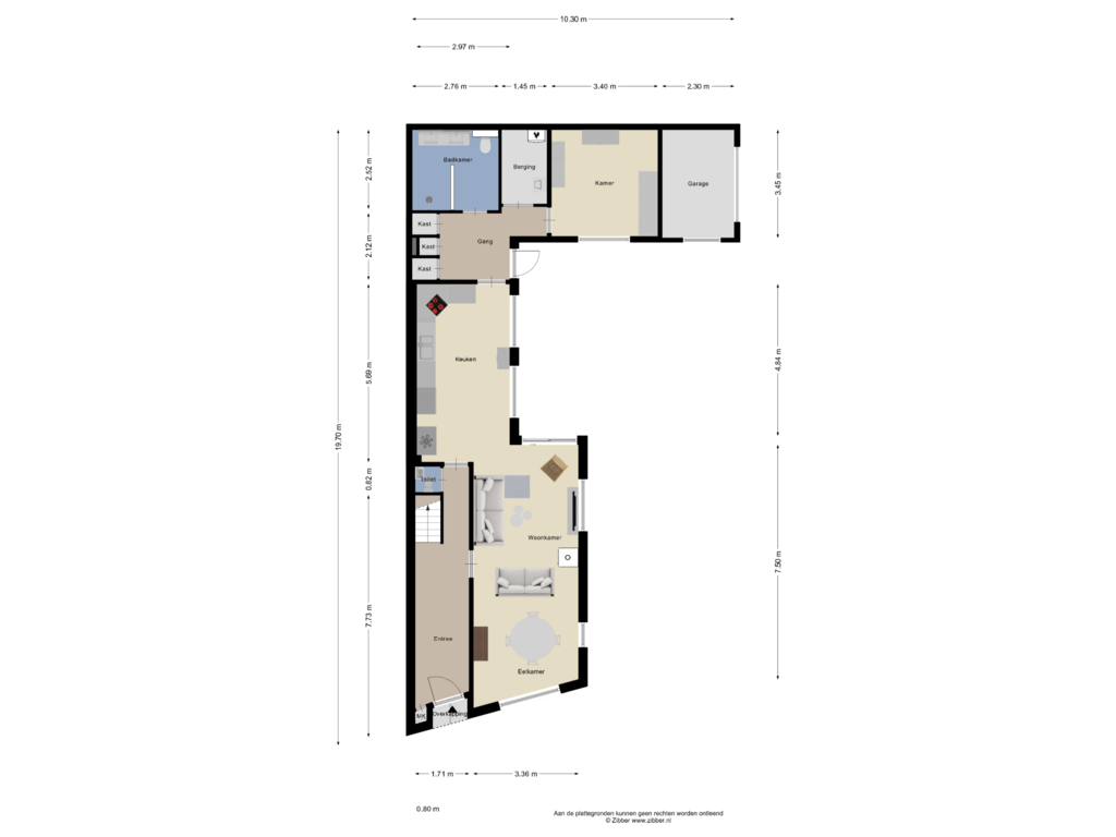 Bekijk plattegrond van Begane Grond van Hoogstraat 109