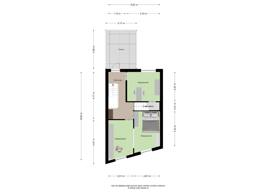 Bekijk plattegrond van Eerste Verdieping van Hoogstraat 109