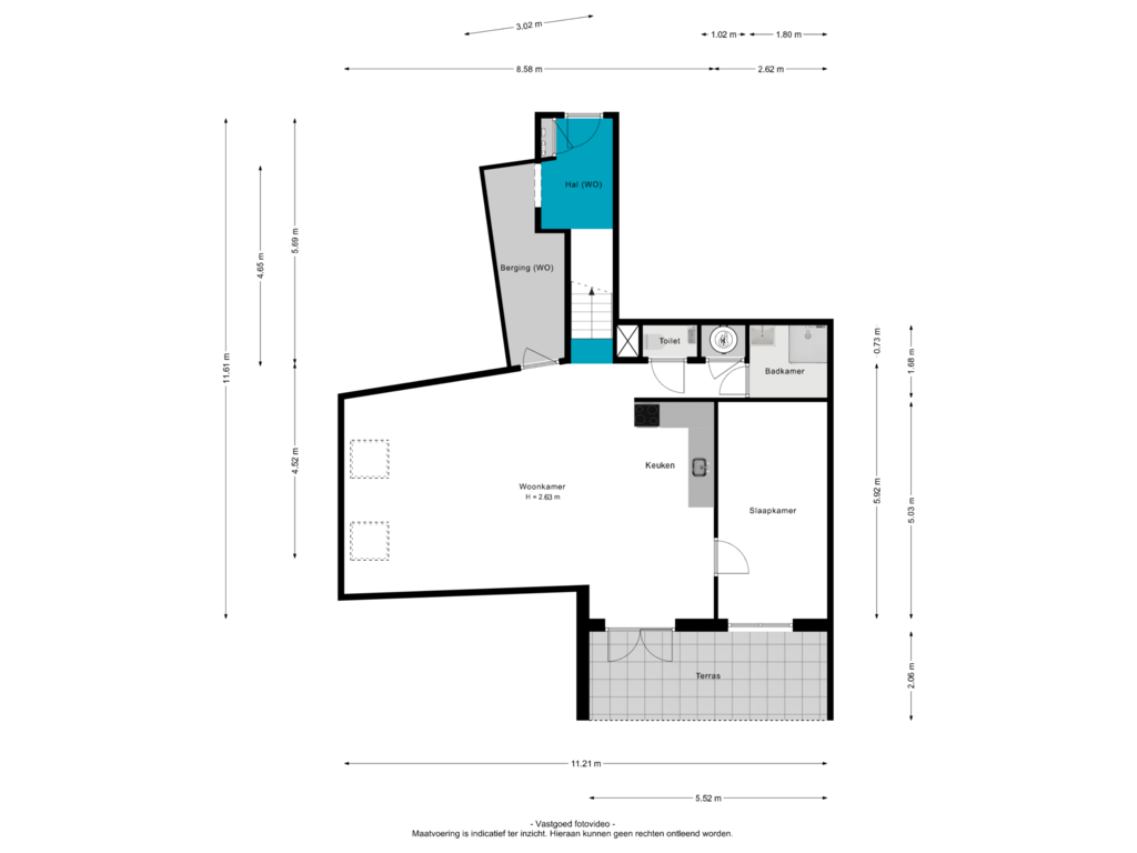 View floorplan of Appartement of Tolhuiswal 3