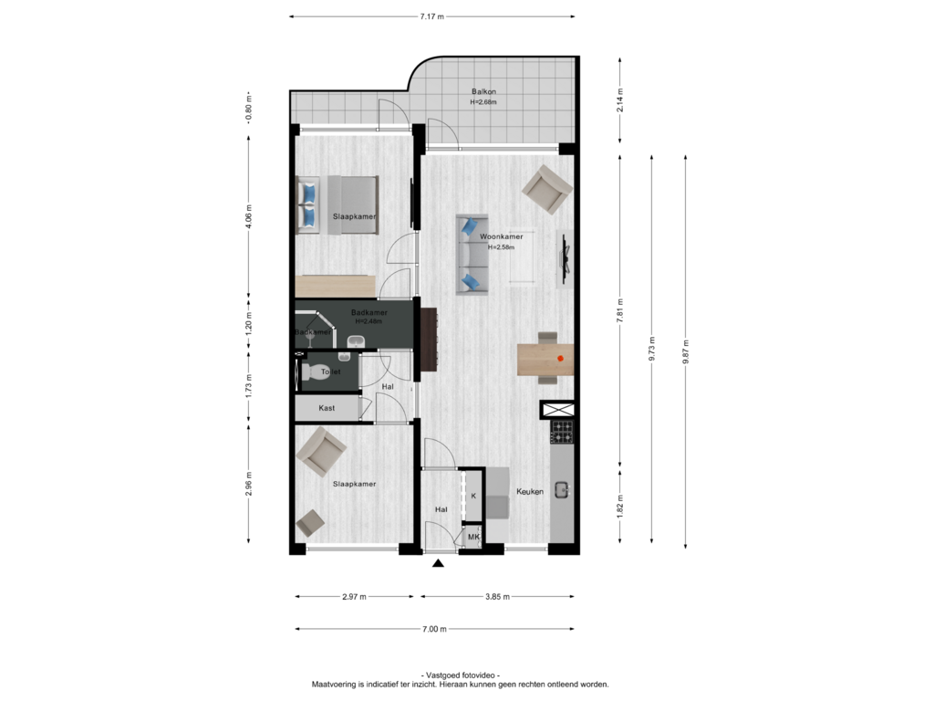 View floorplan of Appartement of Zuiderkruis 288