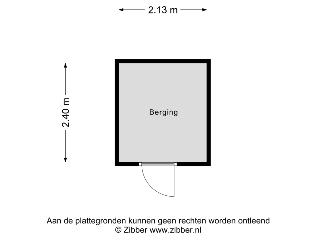 Bekijk plattegrond van Berging van Waalbandijk 485