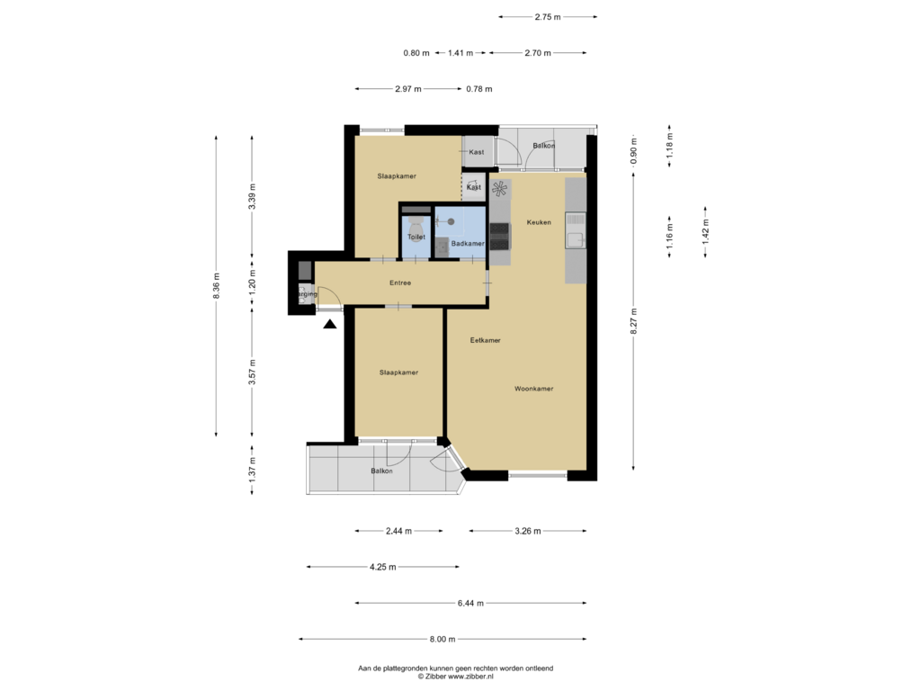 Bekijk plattegrond van Appartement van Anjelierlaan 22-1